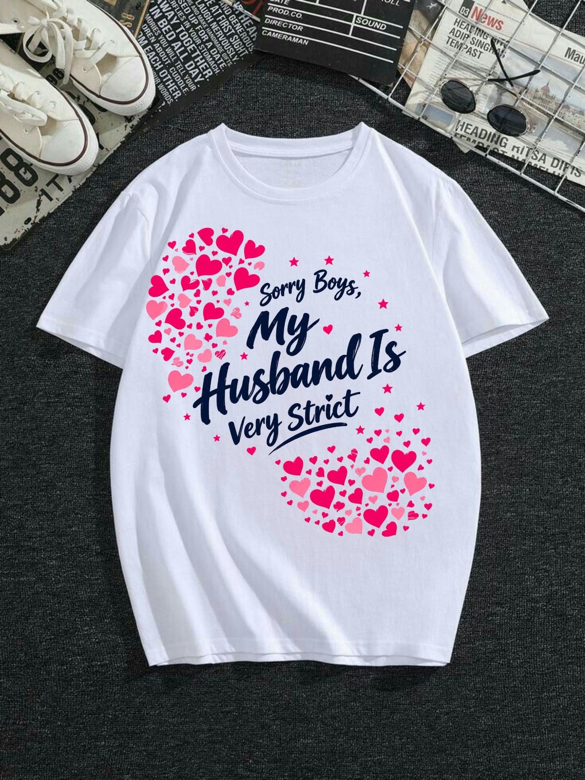 My Husband Is Very Strict Oversized T-Shirt
