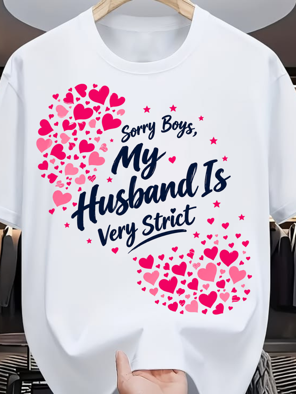 My Husband Is Very Strict Oversized T-Shirt